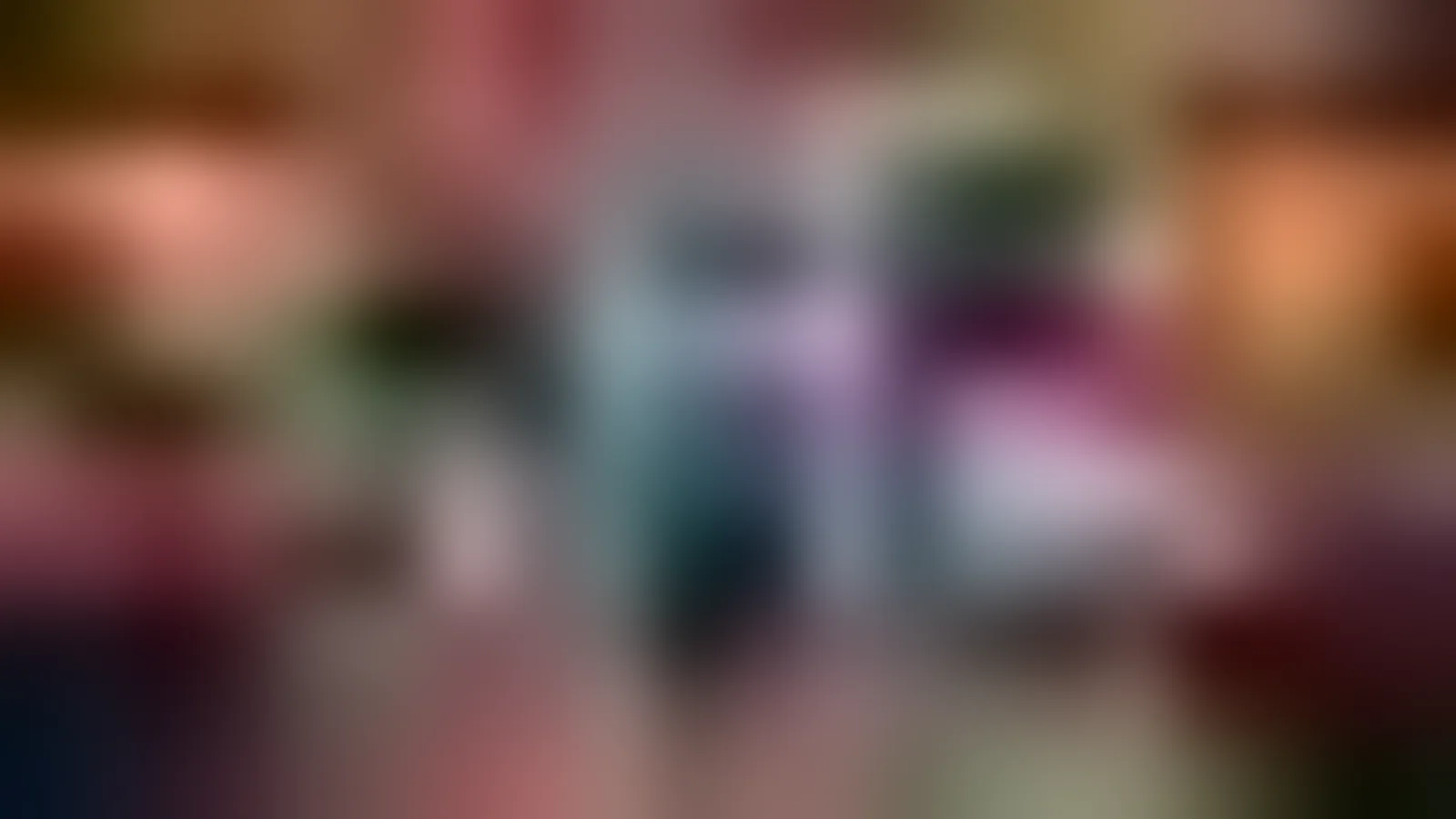 Event photo booth setup with props and gallery visuals